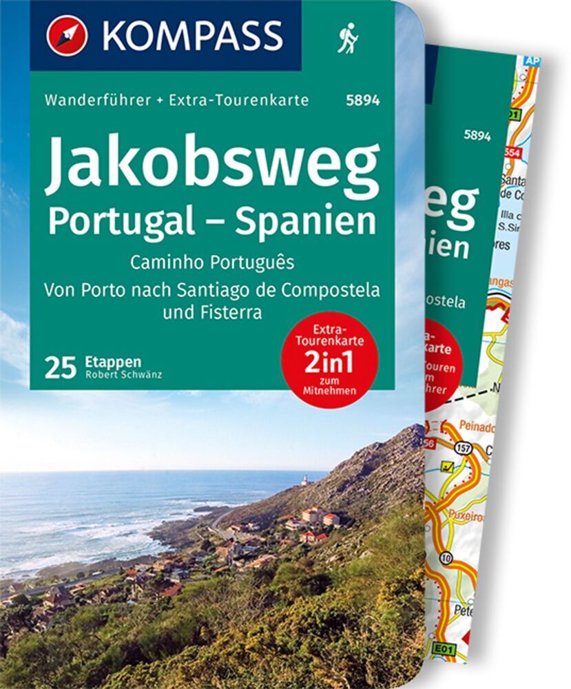 Cover: 9783991211440 | KOMPASS Wanderführer Jakobsweg Portugal Spanien, 60 Touren mit...