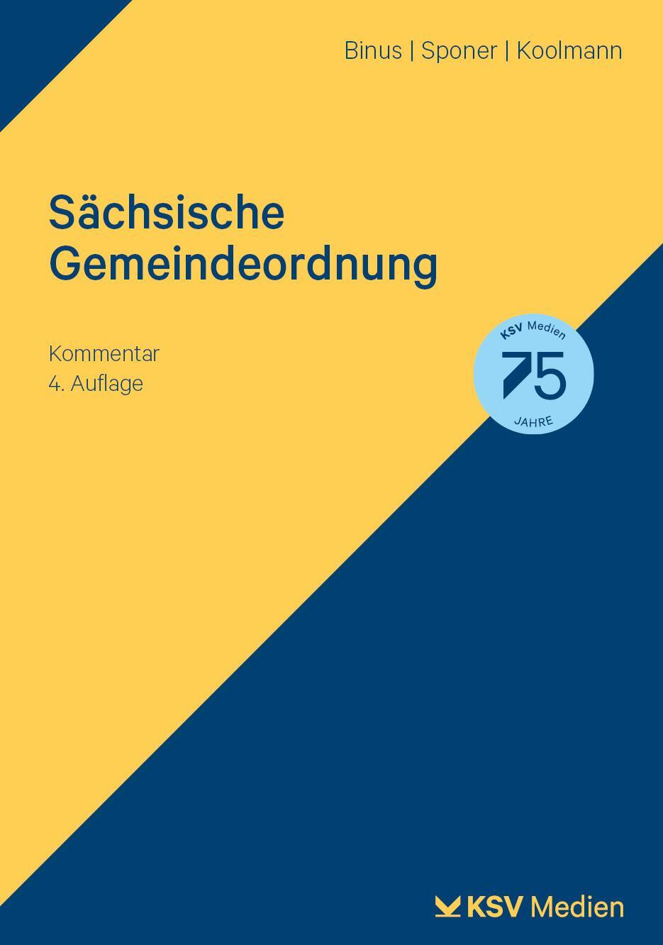 Cover: 9783829319690 | Sächsische Gemeindeordnung | Karl H Binus (u. a.) | Taschenbuch | 2024