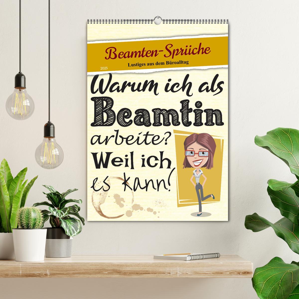 Bild: 9783435904464 | Beamten-Sprüche (Wandkalender 2025 DIN A2 hoch), CALVENDO...