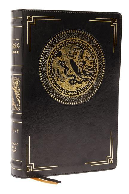 Cover: 9780785239635 | NRSVCE, Illustrated Catholic Bible, Leathersoft, Black, Comfort Print