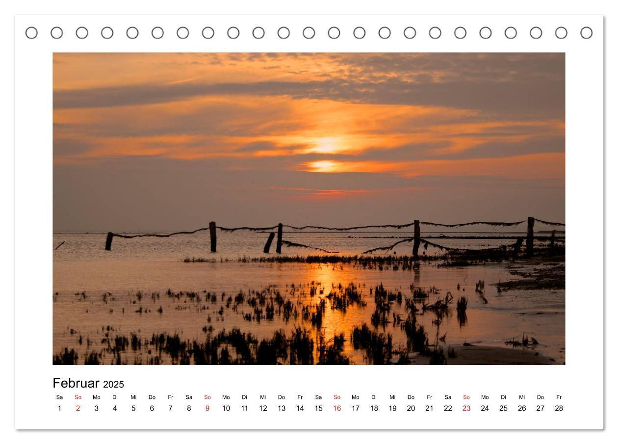 Bild: 9783435616480 | Sylt - Tage am Meer (Tischkalender 2025 DIN A5 quer), CALVENDO...