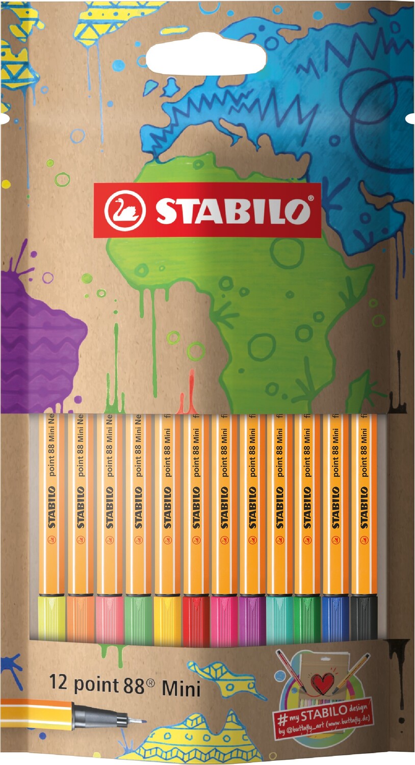 Cover: 4006381546935 | STABILO Fineliner point 88 Mini #mySTABILOdesign, 12er Set | 2019