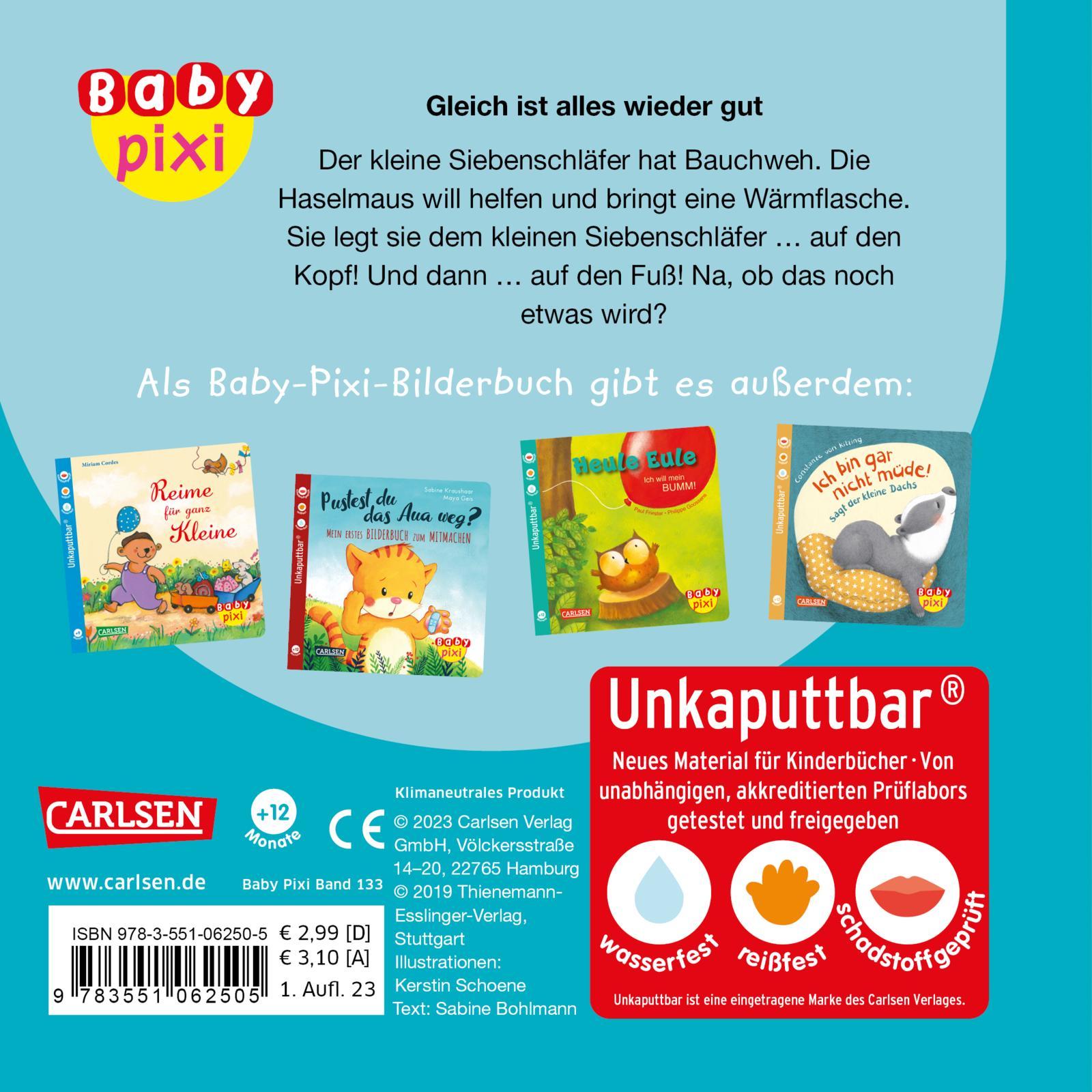 Rückseite: 9783551261151 | Baby Pixi (unkaputtbar) 133: VE 5 Der kleine Siebenschläfer (5...