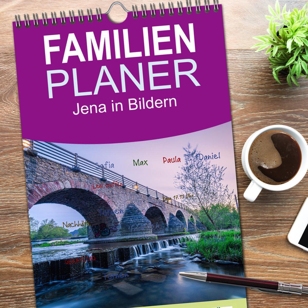 Bild: 9783457094945 | Familienplaner 2025 - Jena in Bildern mit 5 Spalten (Wandkalender,...