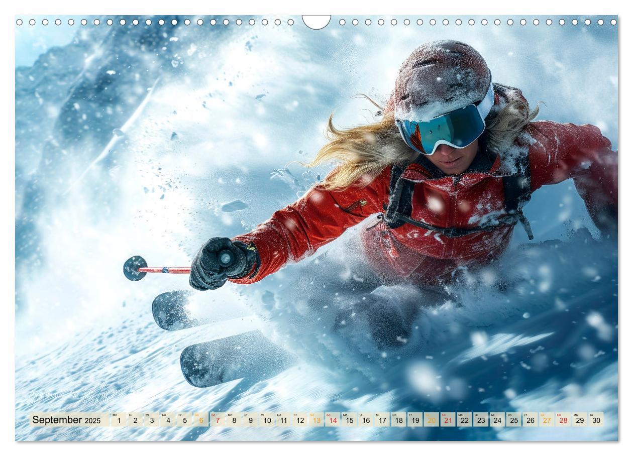 Bild: 9783383771934 | Skifahren - tolle Momente (Wandkalender 2025 DIN A3 quer), CALVENDO...