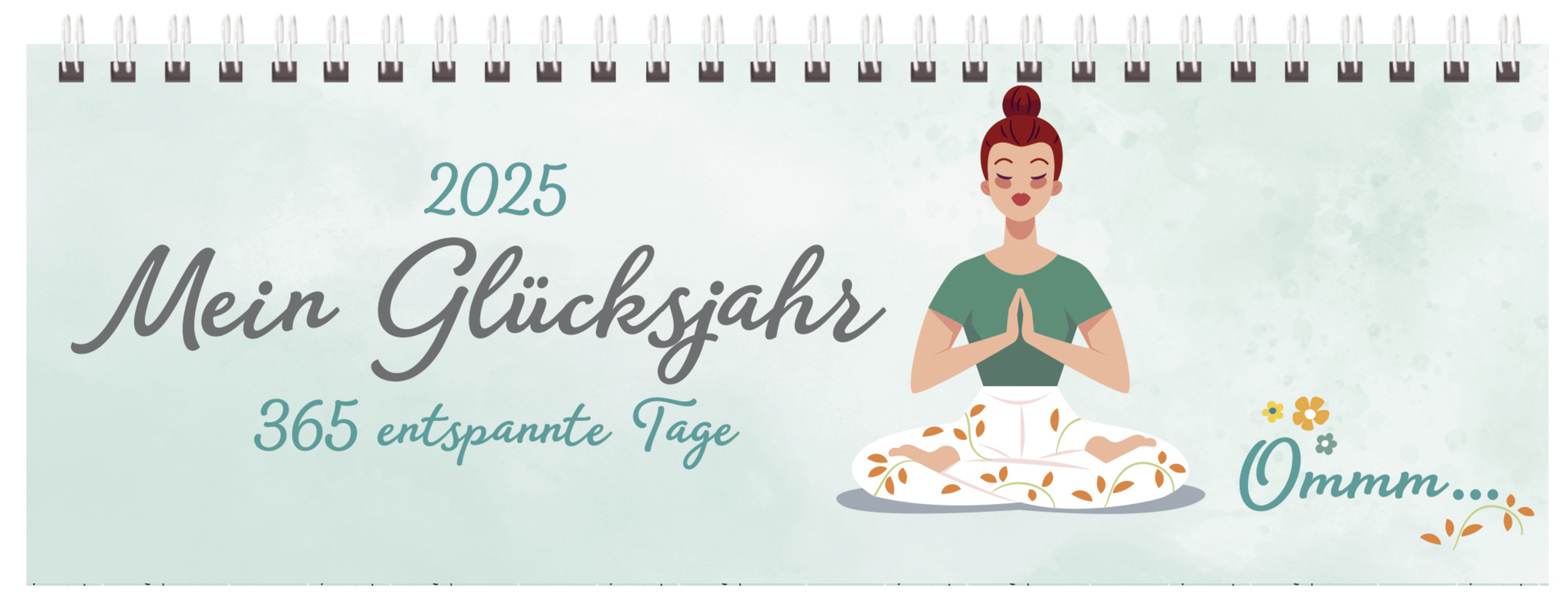 Cover: 9783731882114 | Tischkalender Mein Glücksjahr 2025 quer | Korsch Verlag | Kalender