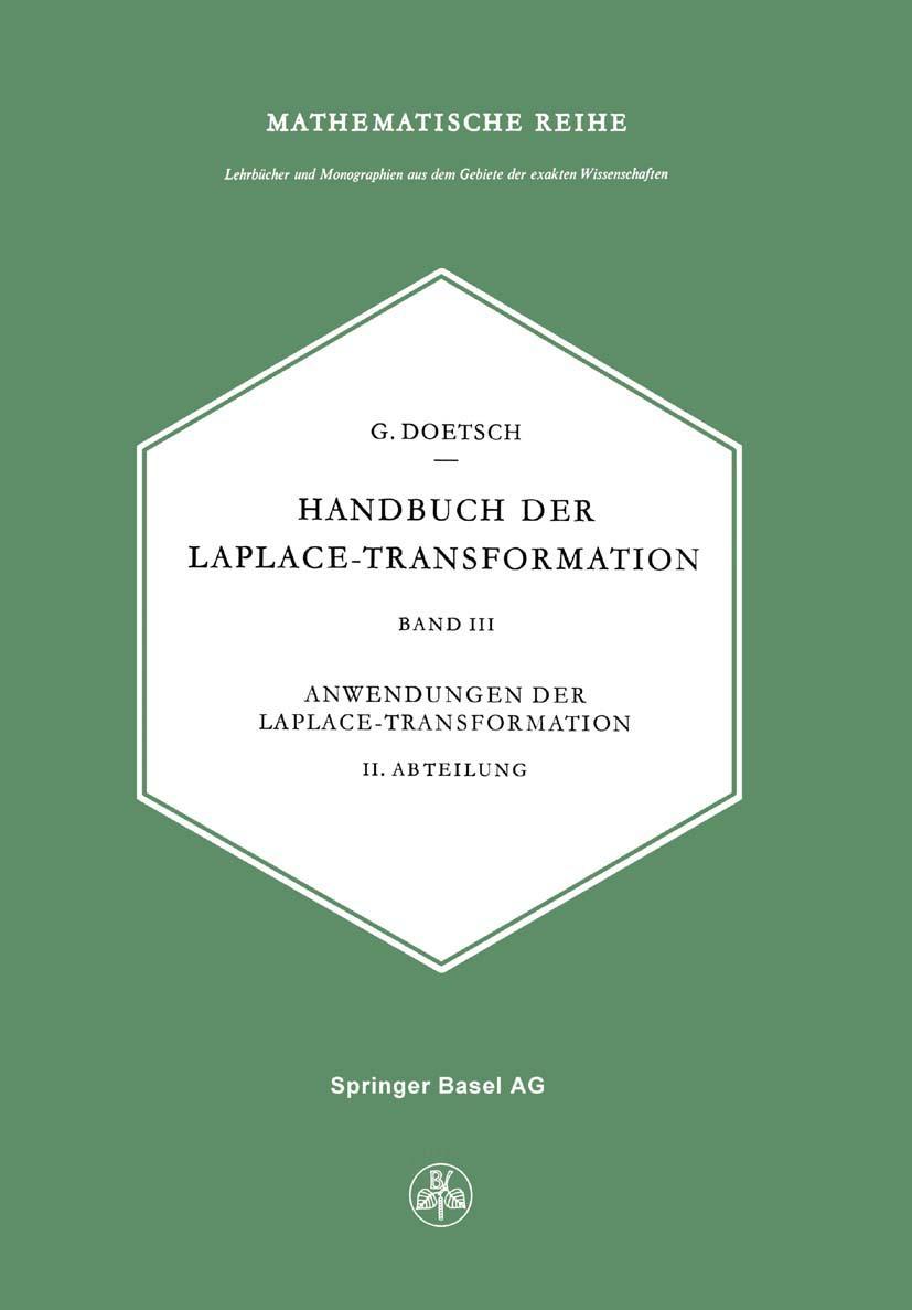 Cover: 9783034859707 | Handbuch der Laplace-Transformation | G. Doetsch | Taschenbuch | 2014