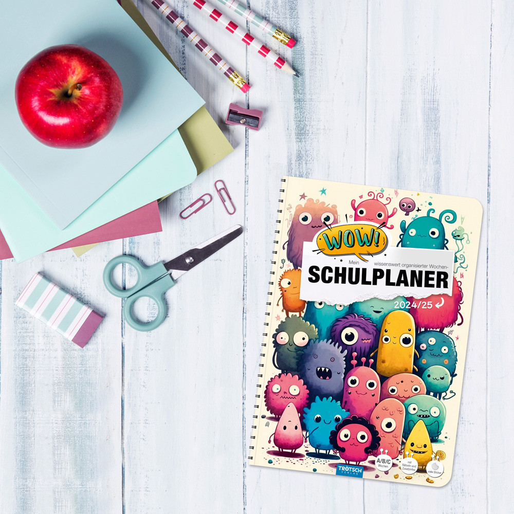 Bild: 9783988023209 | Trötsch Schulplaner WOW Funny Friends 24/25 | Co.KG | Taschenbuch