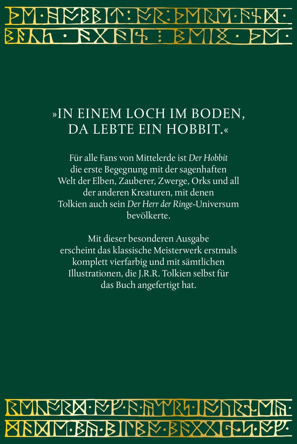 Rückseite: 9783608987492 | Der Hobbit Luxusausgabe | J. R. R. Tolkien | Buch | Schuber | 456 S.