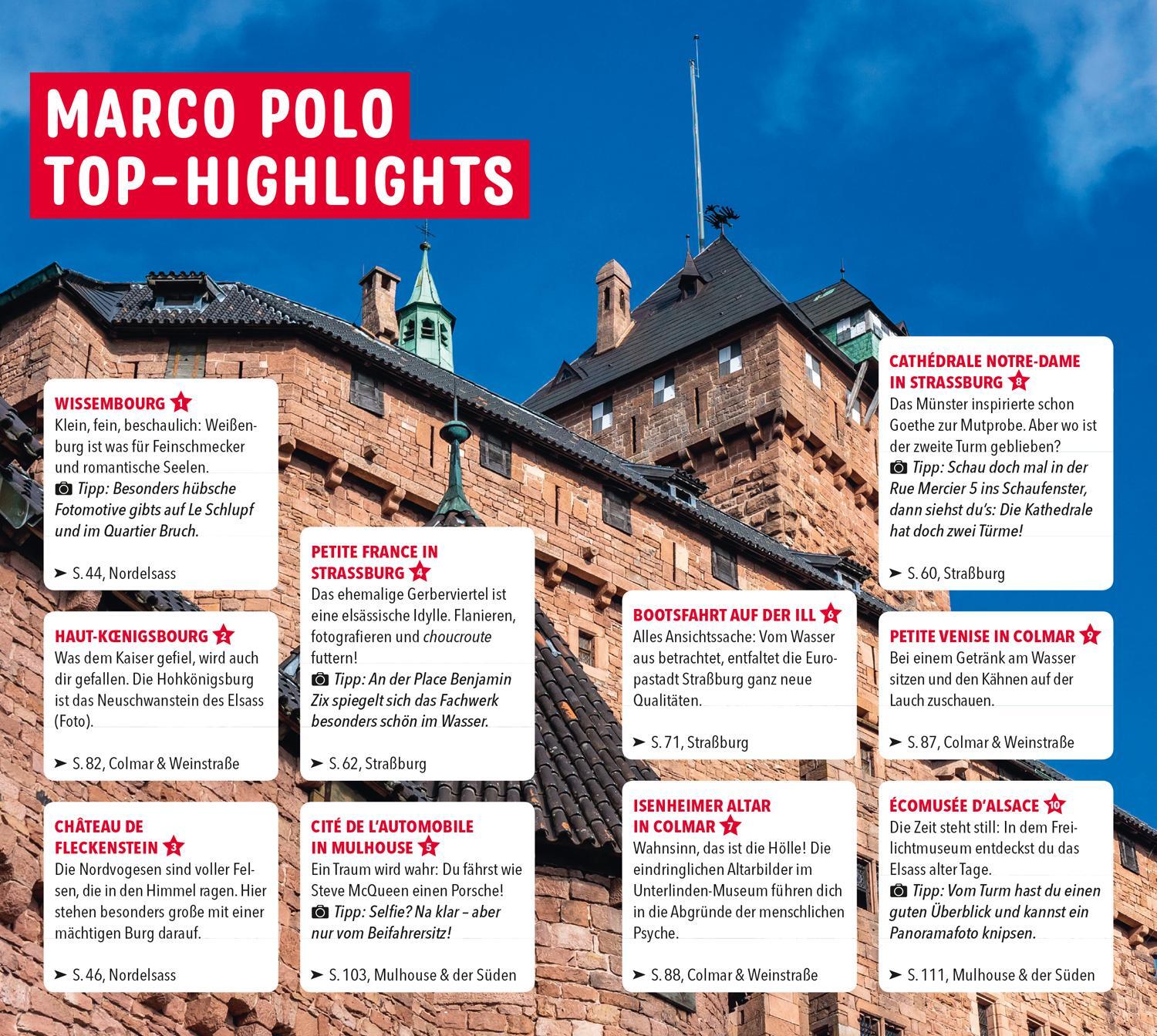 Bild: 9783829719124 | MARCO POLO Reiseführer Elsass | Pascal Cames | Taschenbuch | 140 S.