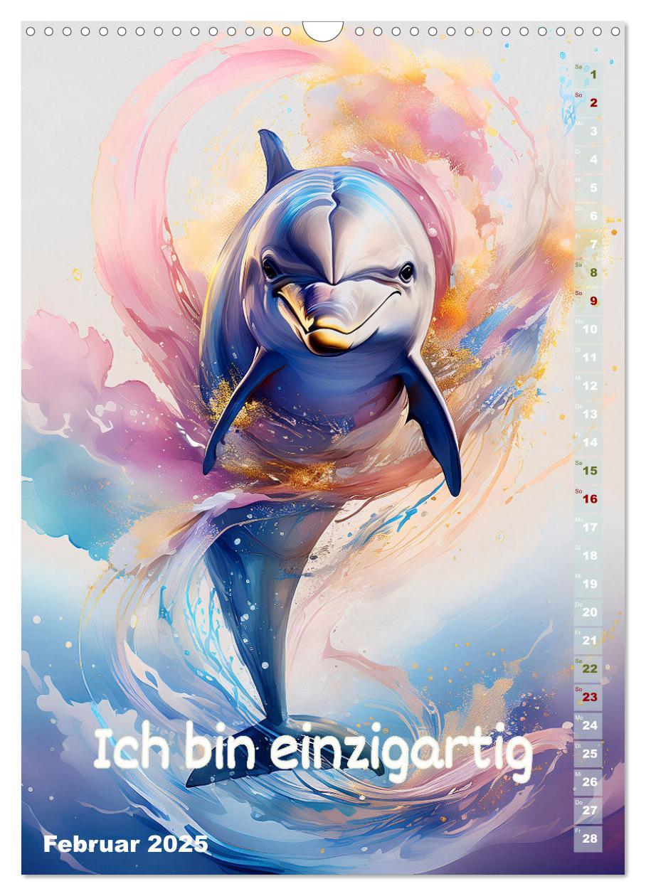 Bild: 9783457164464 | Ich bin stark - Ein tierischer Affirmationskalender (Wandkalender...