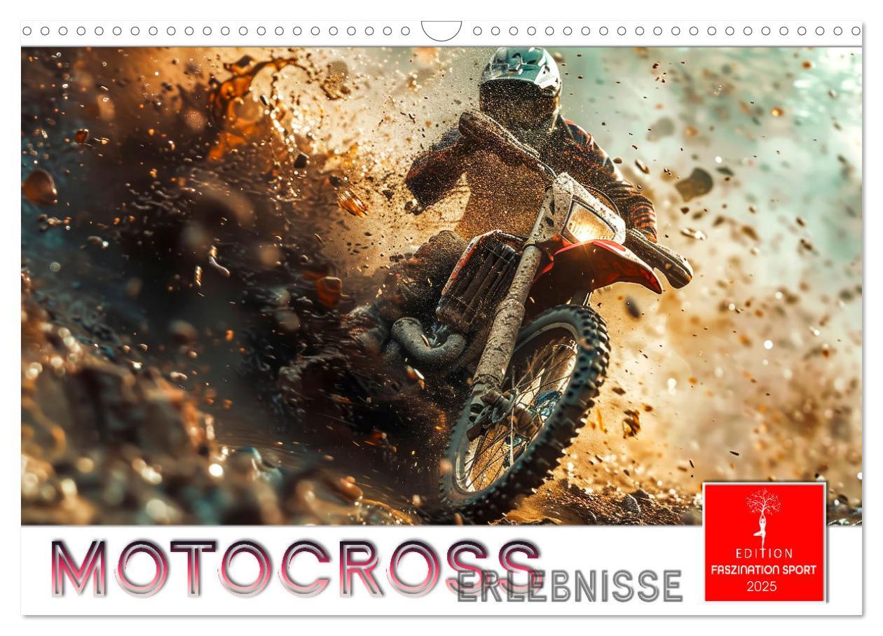 Cover: 9783457148013 | Motocross Erlebnisse (Wandkalender 2025 DIN A3 quer), CALVENDO...