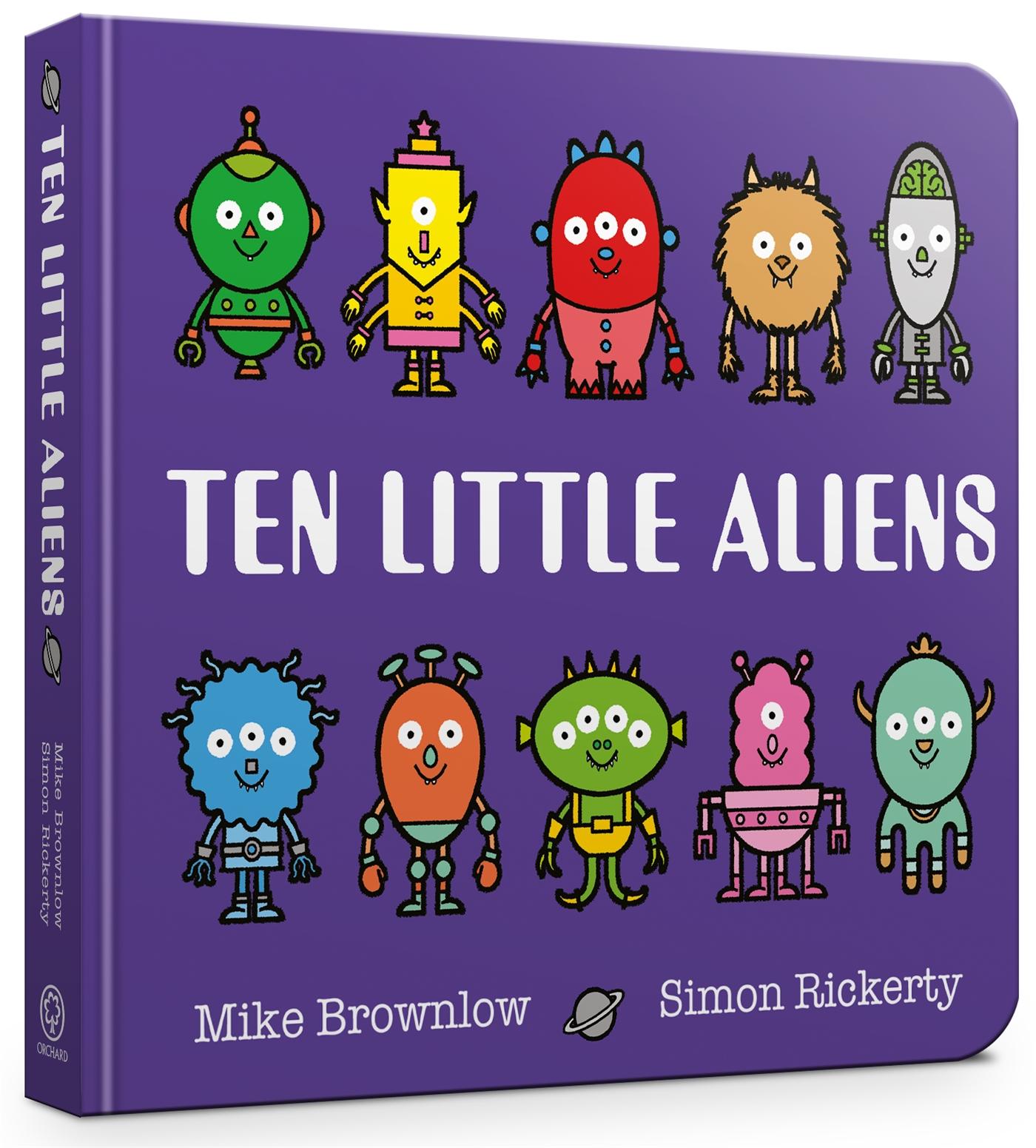 Cover: 9781408354377 | Ten Little Aliens Board Book | Mike Brownlow | Buch | Papp-Bilderbuch