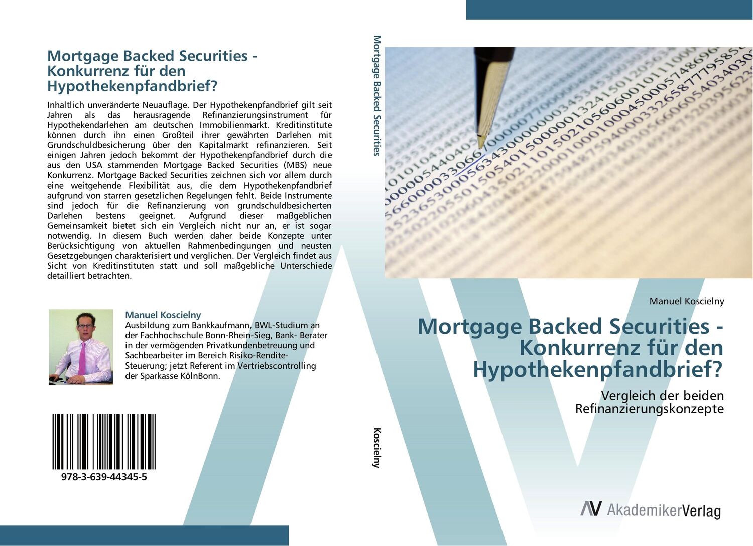 Cover: 9783639443455 | Mortgage Backed Securities - Konkurrenz für den Hypothekenpfandbrief?