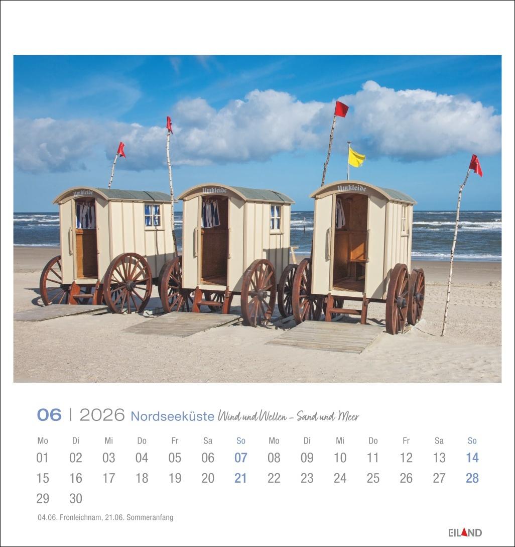 Bild: 9783964023773 | Nordseeküste Postkartenkalender 2026 - Wind und Wellen - Sand und Meer