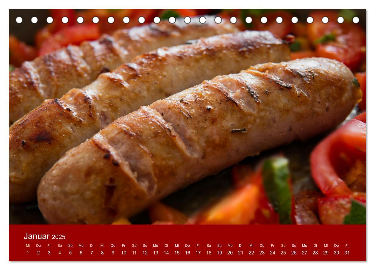 Bild: 9783457237007 | Schinken und Wurst (Tischkalender 2025 DIN A5 quer), CALVENDO...