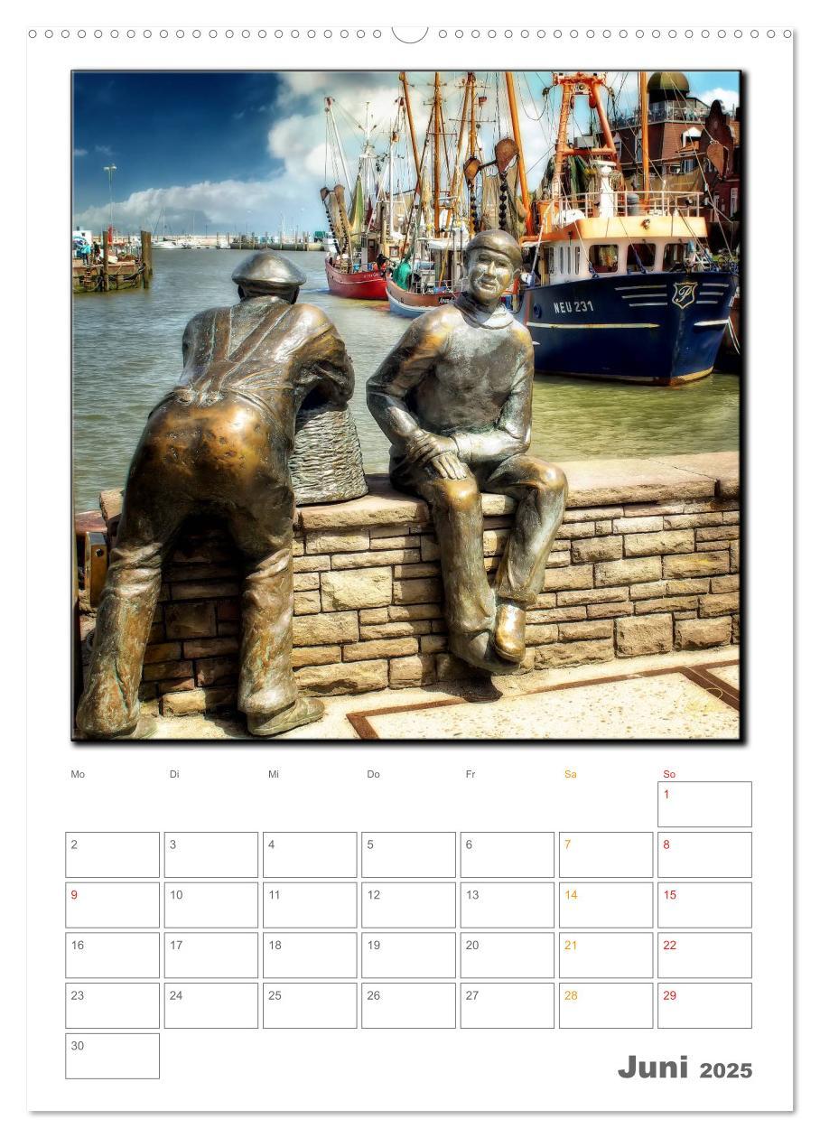 Bild: 9783457049457 | Ostfriesland - Hafen Neuharlingersiel (Wandkalender 2025 DIN A2...