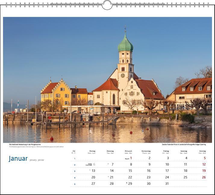 Bild: 9783861924036 | Malerischer Bodensee 2025 | Holger Spiering | Kalender | Spiralbindung