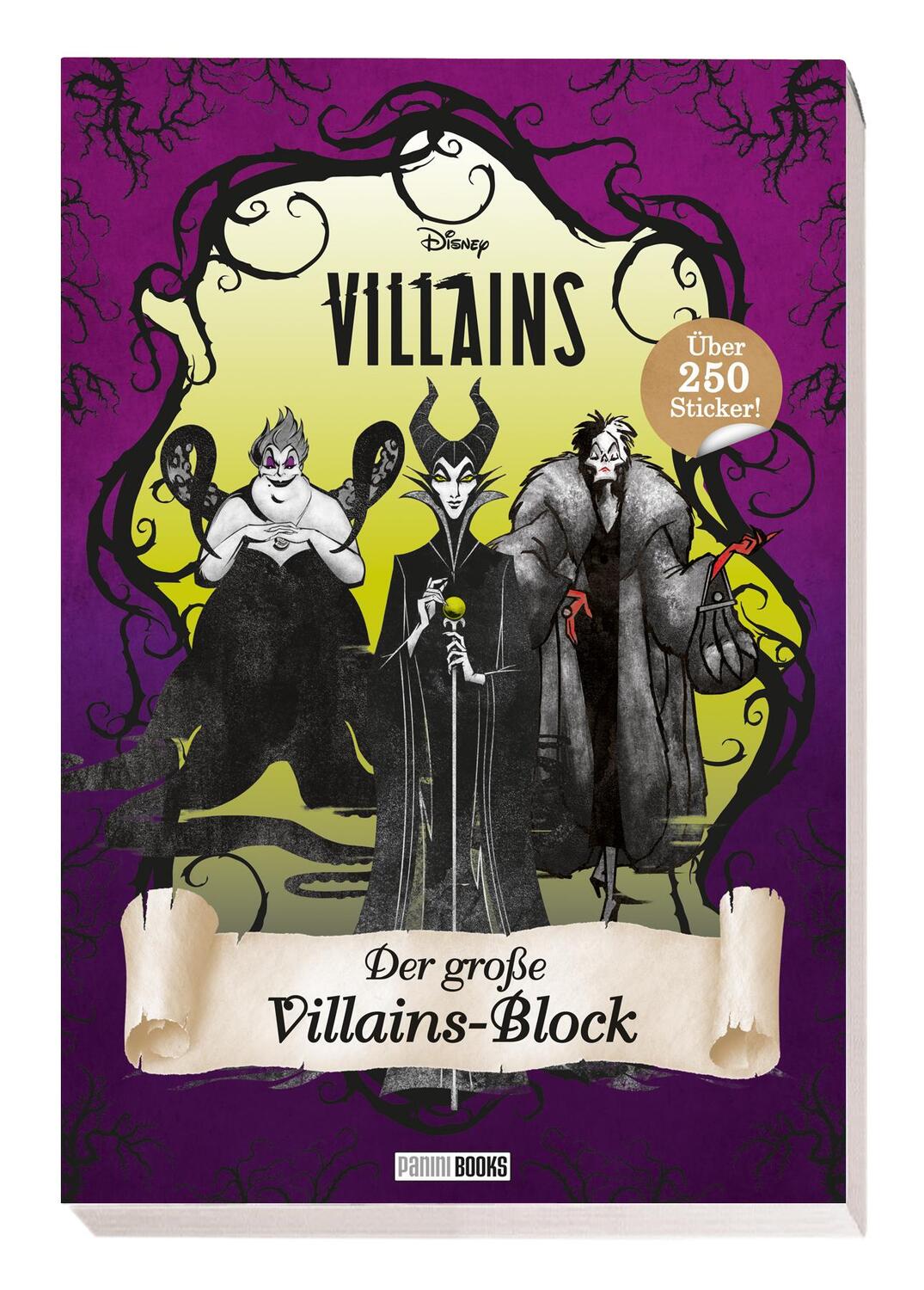 Cover: 9783833241567 | Disney Villains: Der große Villains-Block | über 250 Sticker! | Panini