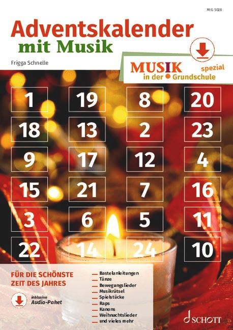 Cover: 9783795730628 | Adventskalender mit Musik | Frigga Schnelle | Broschüre | 56 S. | 2024