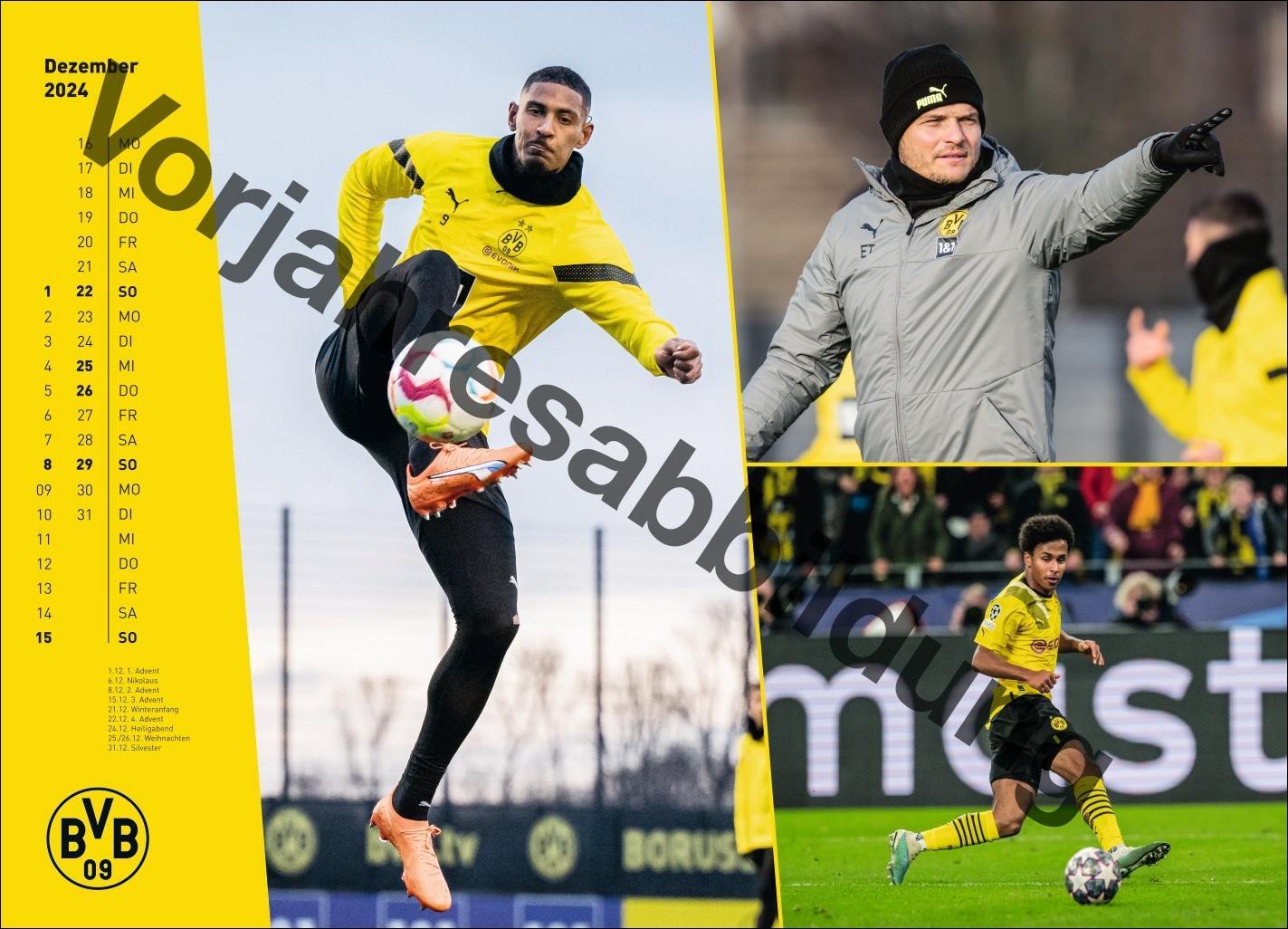 Bild: 9783756404735 | BVB Edition Kalender 2025 | Heye | Kalender | Bundesliga Kalender Heye