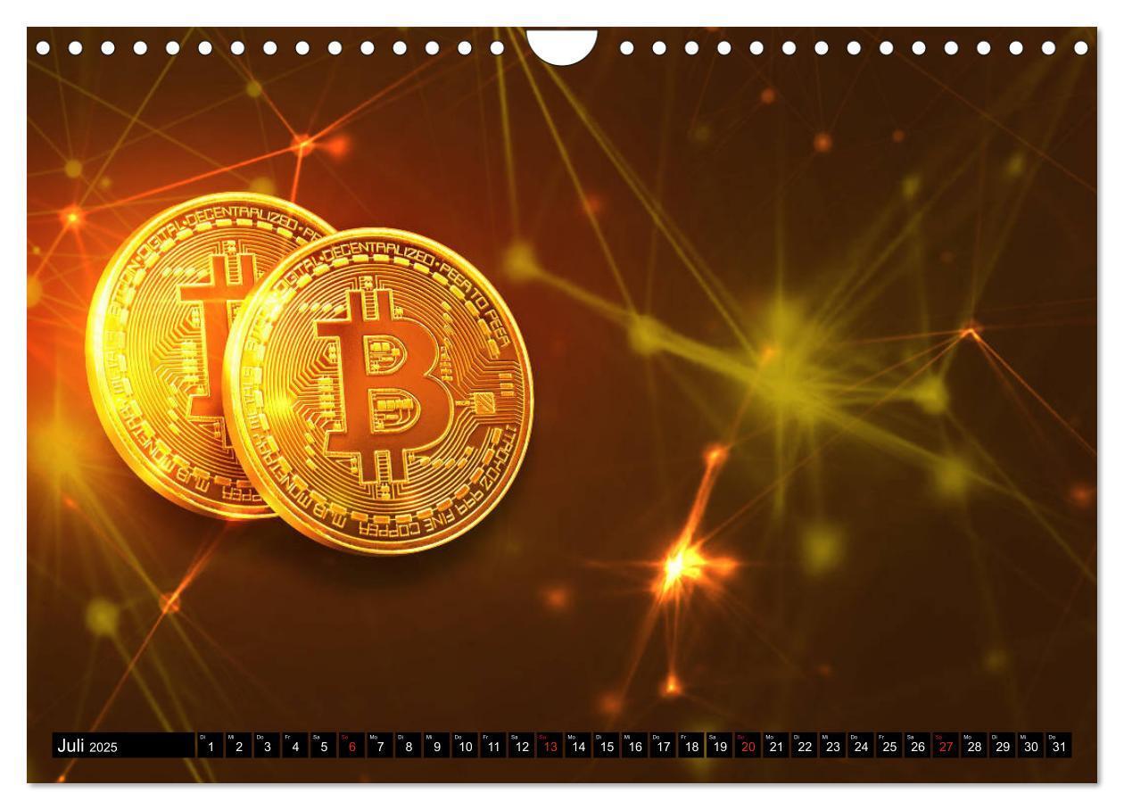 Bild: 9783435313884 | Bitcoins (Wandkalender 2025 DIN A4 quer), CALVENDO Monatskalender