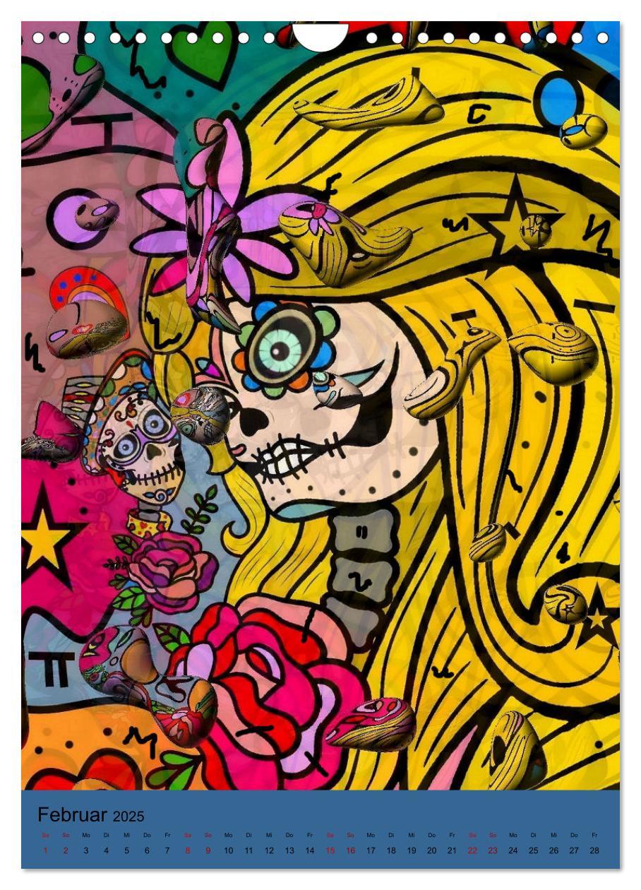 Bild: 9783435885725 | Nico Bielows Dia los Muertos (Wandkalender 2025 DIN A4 hoch),...