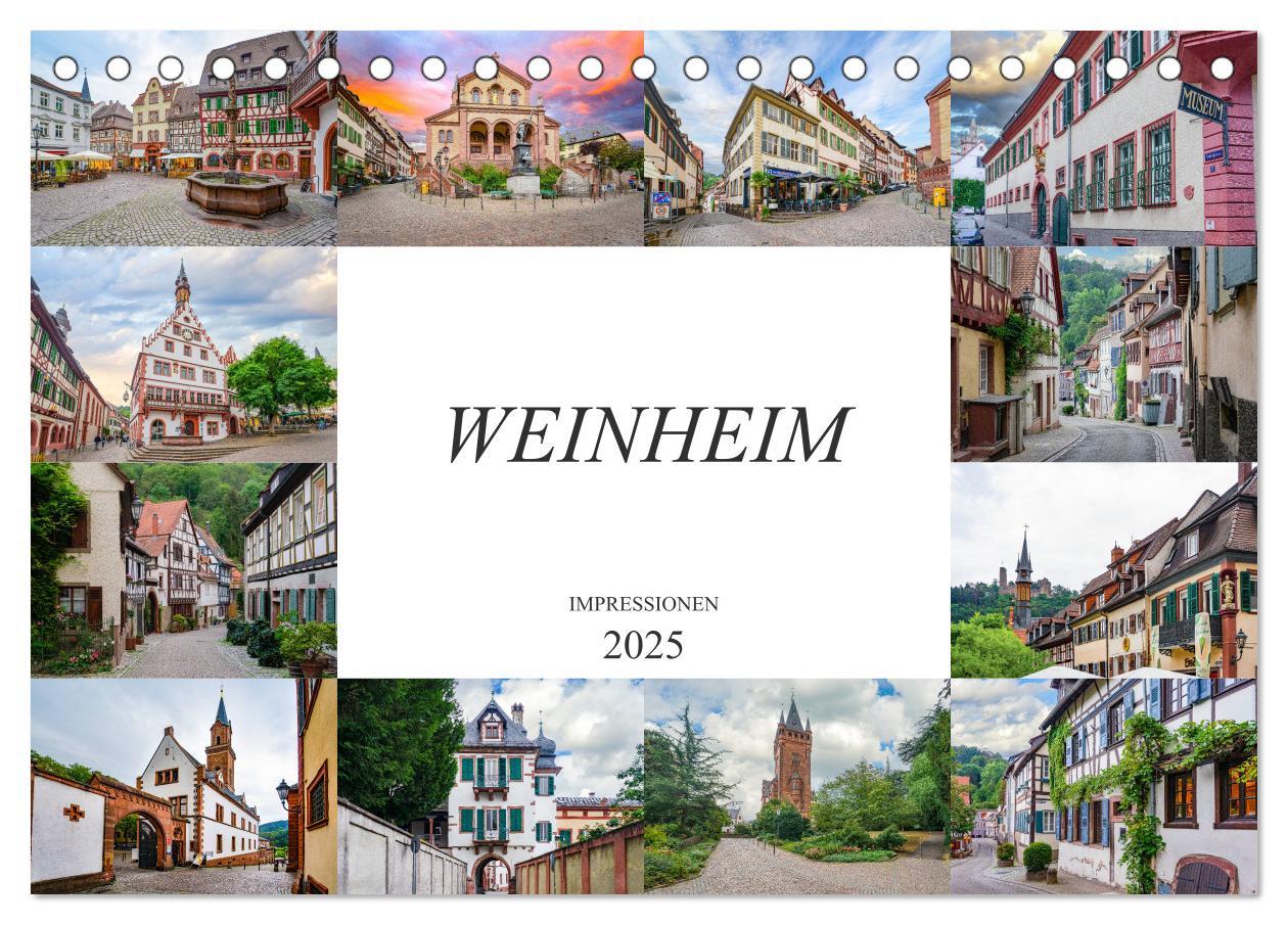 Cover: 9783435194131 | Weinheim Impressionen (Tischkalender 2025 DIN A5 quer), CALVENDO...