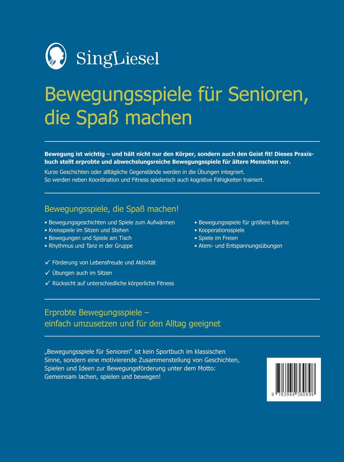 Bild: 9783944360898 | Bewegungsspiele für Senioren, die Spaß machen | Sabine Hermann | Buch