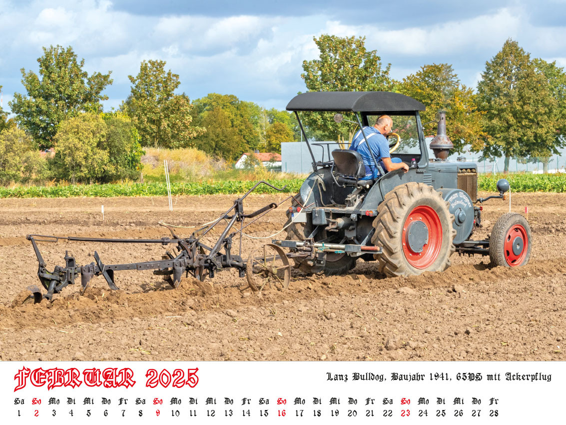 Bild: 9783948794712 | Faszination Schlepper Kalender 2025 | alte Schlepper im Einsatz | 2025