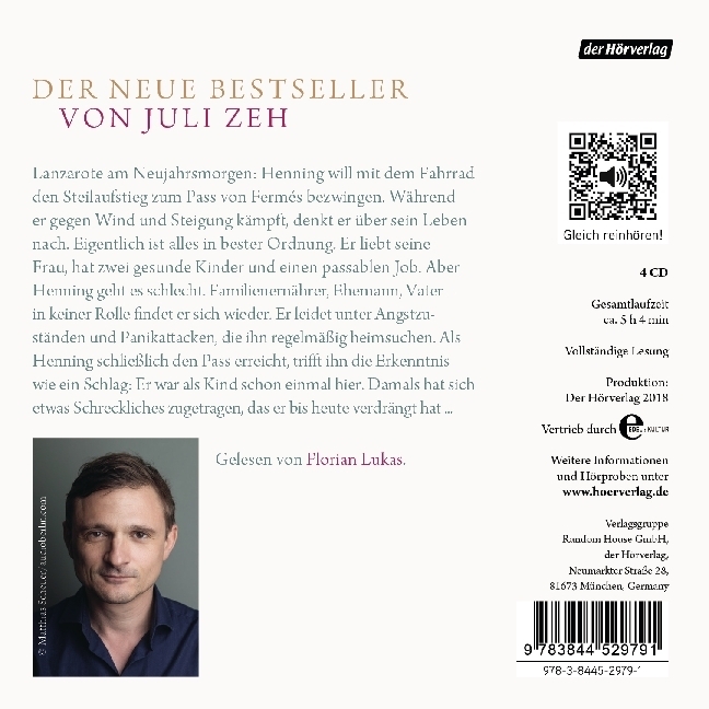 Bild: 9783844529791 | Neujahr, 4 Audio-CDs | Juli Zeh | Audio-CD | 4 CDs | Deutsch | 2018