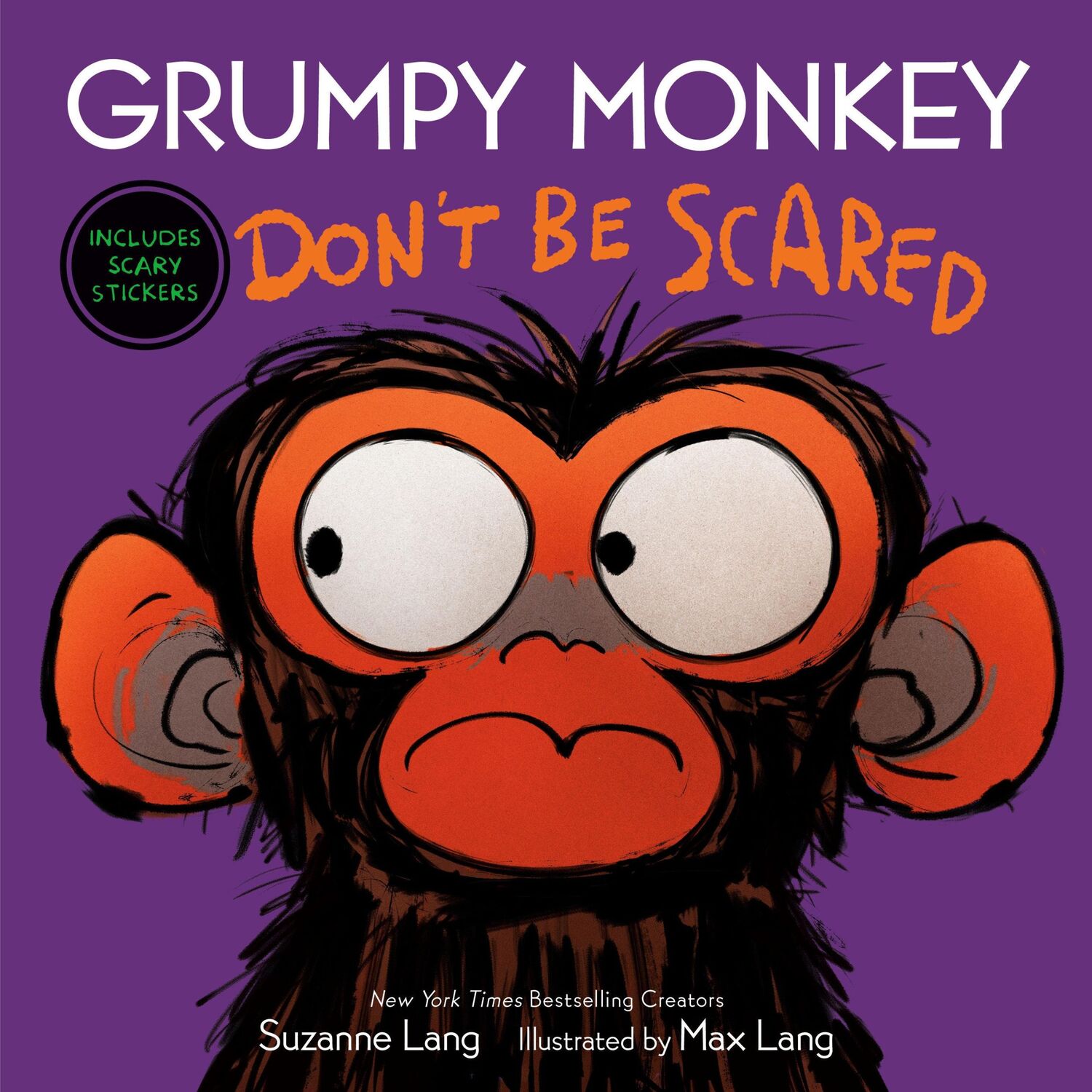 Cover: 9780593486955 | Grumpy Monkey Don't Be Scared | Includes Scary Stickers | Suzanne Lang