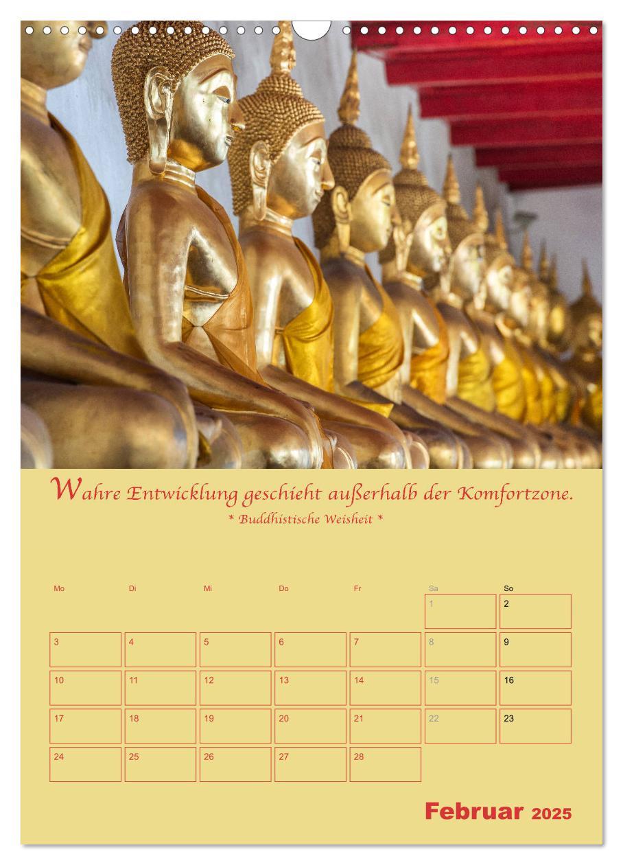 Bild: 9783435928125 | BUDDHA IN GOLD - Mit buddhistischen Sprüchen (Wandkalender 2025 DIN...