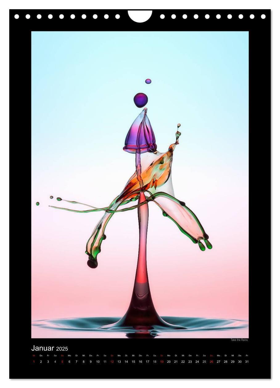 Bild: 9783457088791 | Liquid Art - Wassertropfen in Perfektion (Wandkalender 2025 DIN A4...