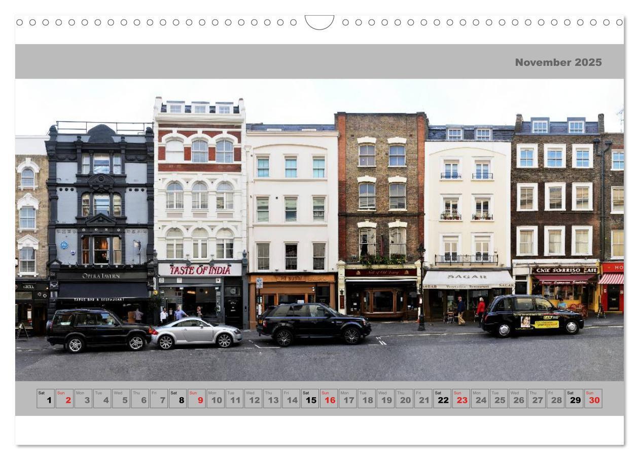 Bild: 9781325995875 | London Street Fronts 2025 / UK-Version (Wall Calendar 2025 DIN A3...