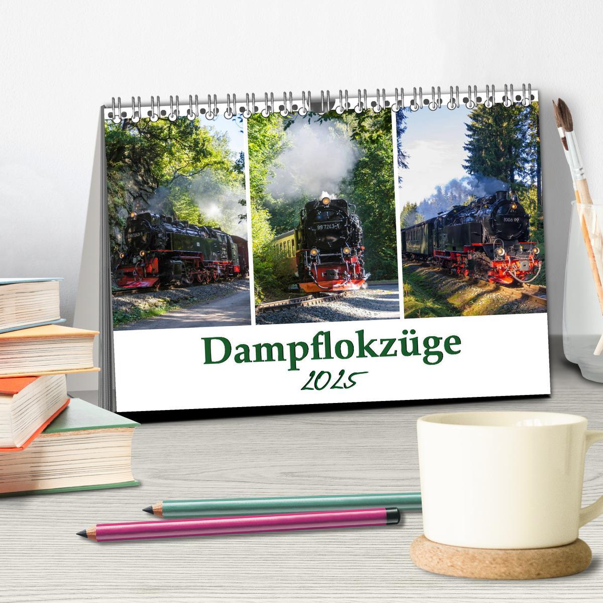 Bild: 9783435215744 | Schmalspurbahnen im Harz (Tischkalender 2025 DIN A5 quer), CALVENDO...