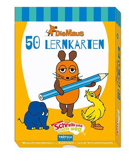 Cover: 4260500167283 | Trötsch Die Maus Lernkarten Schreib und wisch weg mit Stift | KG