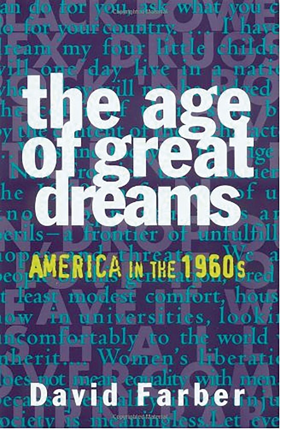 Cover: 9780809015672 | Age of Great Dreams | David Farber | Taschenbuch | Englisch | 1994