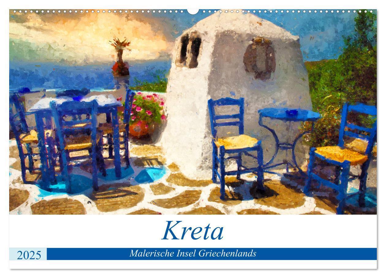 Cover: 9783383981692 | Kreta - Malerische Insel Griechenlands (Wandkalender 2025 DIN A2...