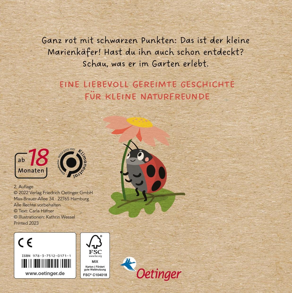 Rückseite: 9783751201711 | Meine Gartenfreunde. Der kleine Marienkäfer | Carla Häfner | Buch