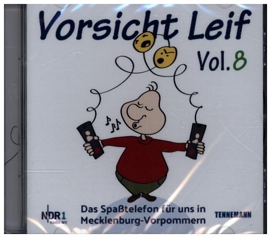 Cover: 9783941452985 | VORSICHT LEIF - Vol.8, 8 Audio-CD | das Spaßtelefon mit Leif Tennemann