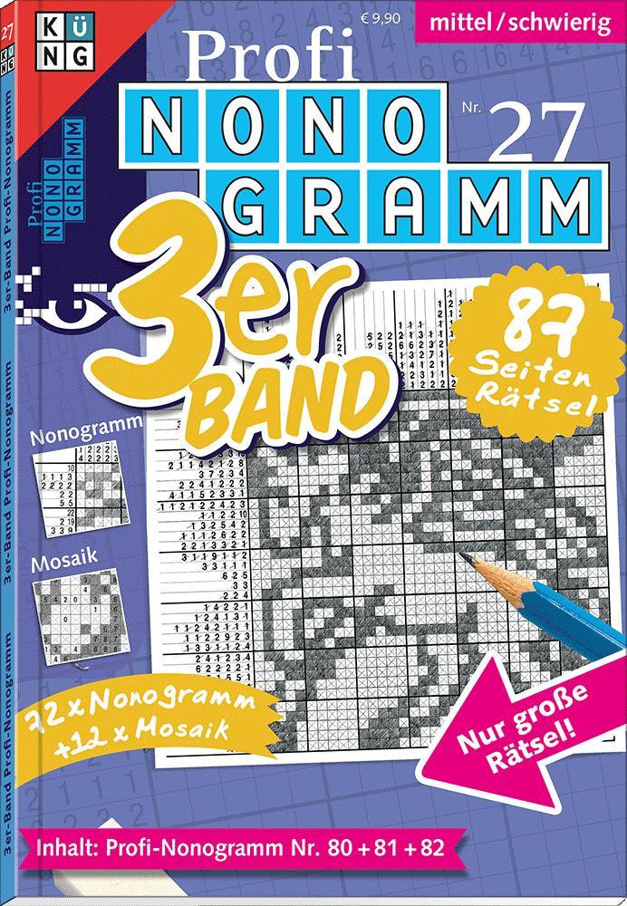 Cover: 9783905573671 | Profi-Nonogramm 3er-Band Nr. 27 | Rätsel fürs Auge | Conceptis Puzzles