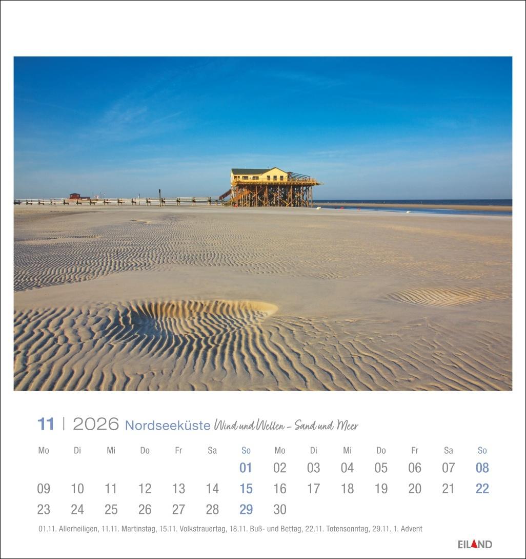 Bild: 9783964023773 | Nordseeküste Postkartenkalender 2026 - Wind und Wellen - Sand und Meer