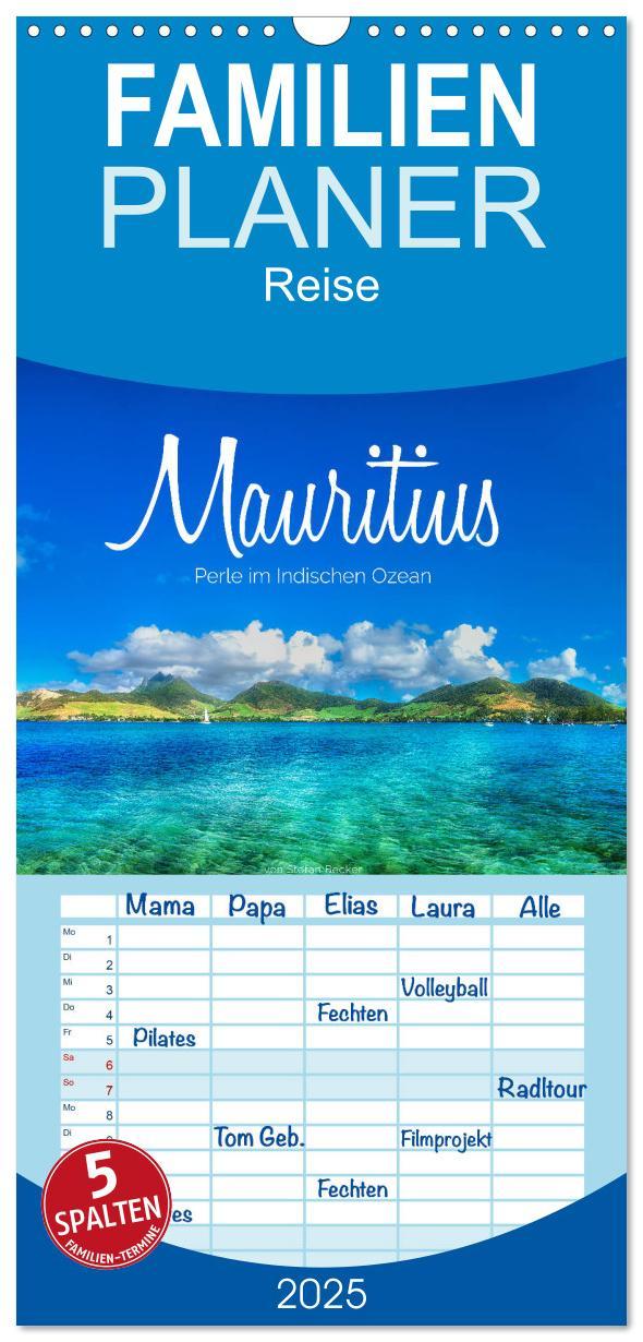 Cover: 9783457122129 | Familienplaner 2025 - Mauritius - Perle im Indischen Ozean mit 5...