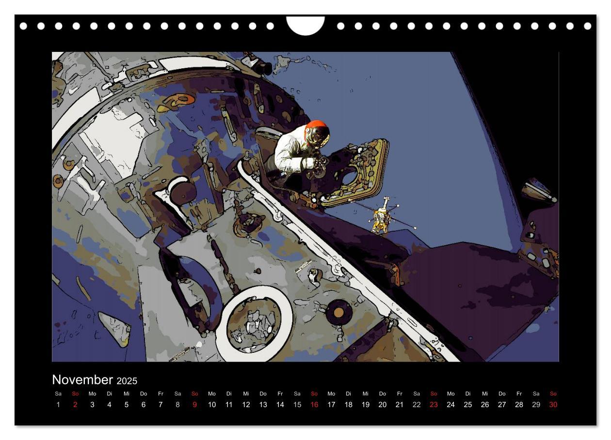 Bild: 9783435709809 | Landing On The Moon Like A Cartoon (Wandkalender 2025 DIN A4 quer),...