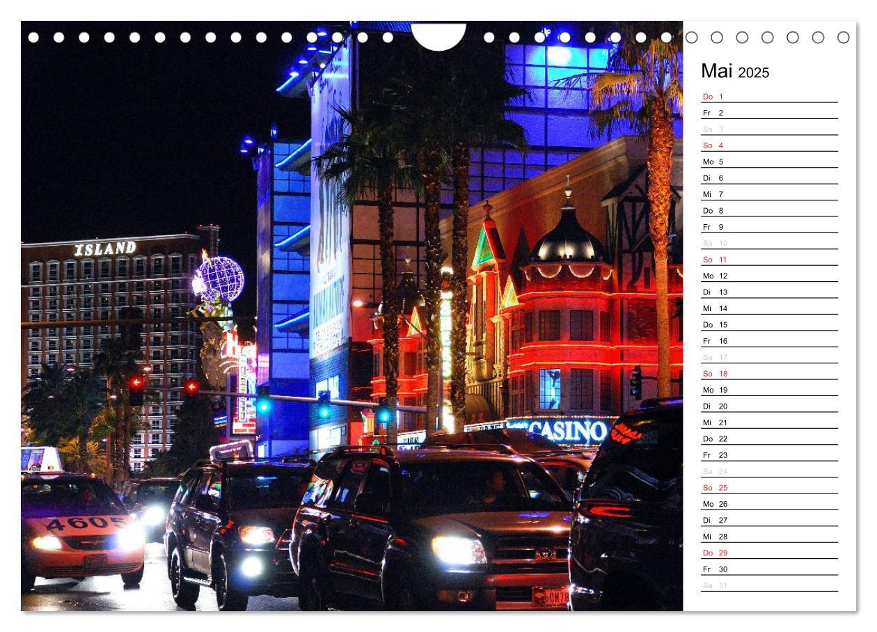 Bild: 9783435472031 | LAS VEGAS - by night (Wandkalender 2025 DIN A4 quer), CALVENDO...