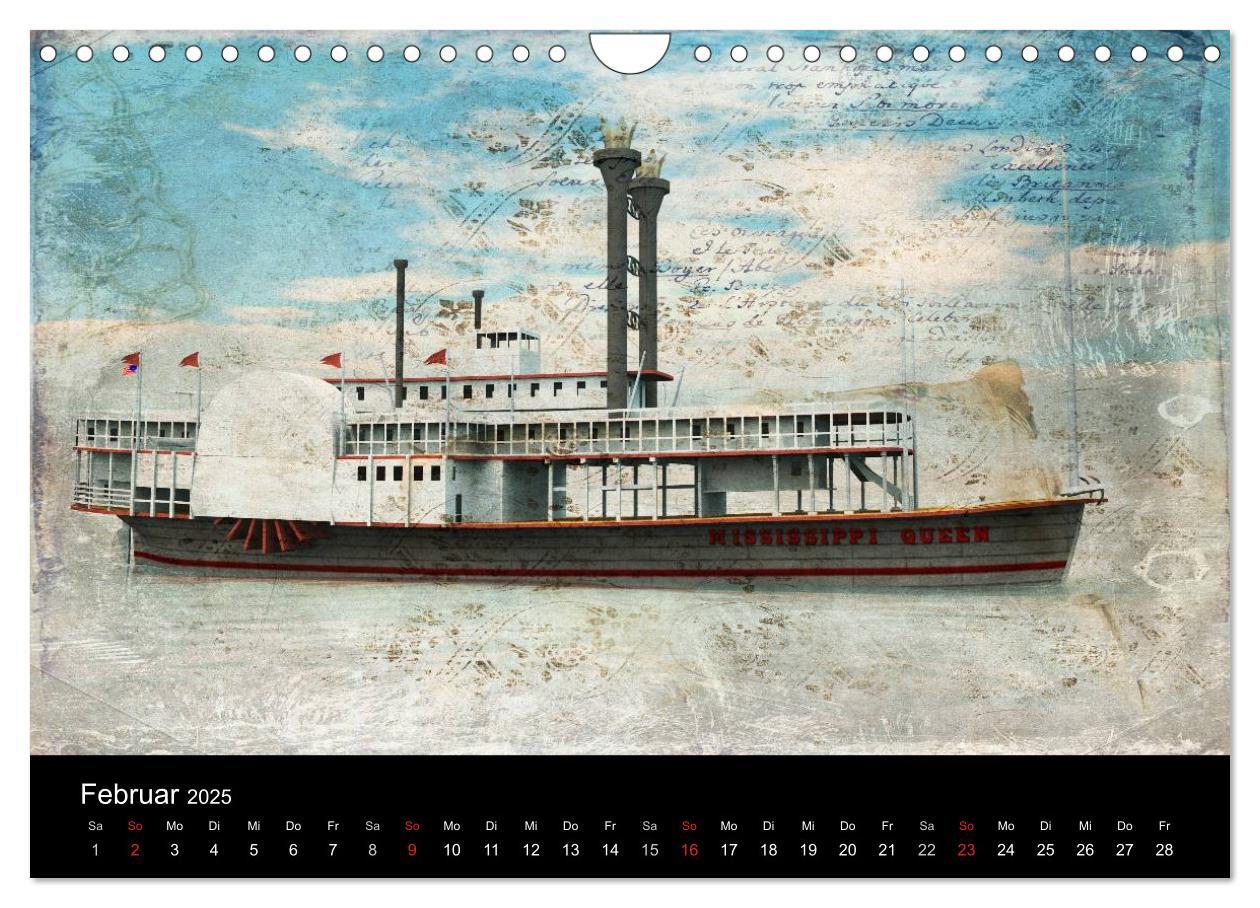 Bild: 9783435838622 | Mystic Ships (Wandkalender 2025 DIN A4 quer), CALVENDO Monatskalender