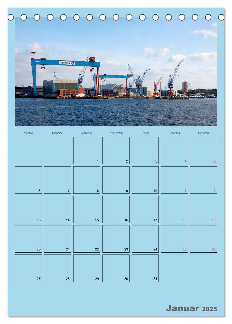 Bild: 9783457068861 | Rund um die Kieler Förde / Planer (Tischkalender 2025 DIN A5 hoch),...