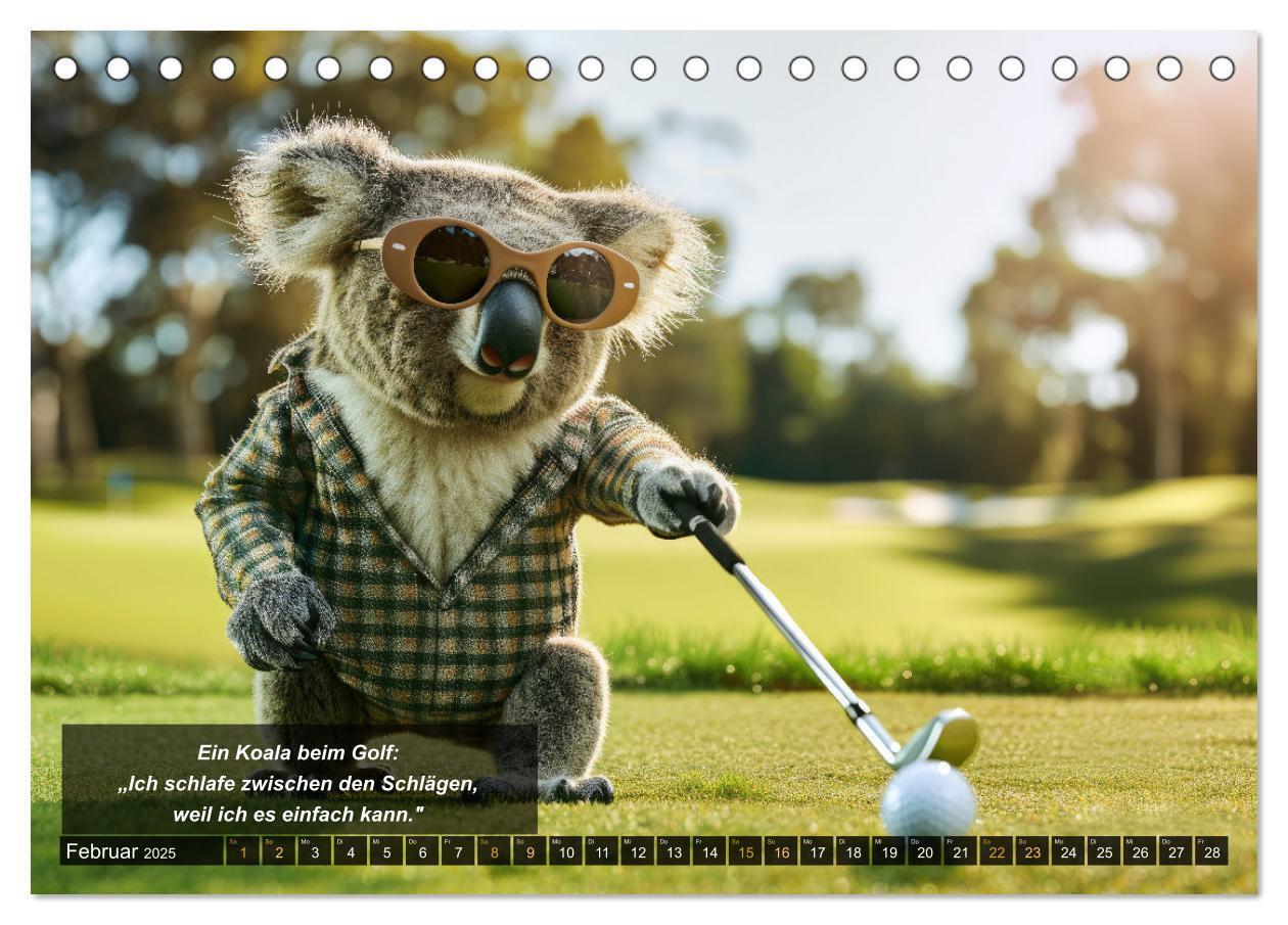 Bild: 9783457155530 | Der tierisch lustige Golfkalender (Tischkalender 2025 DIN A5 quer),...