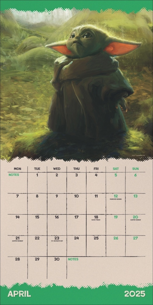 Bild: 9783840196683 | The Mandalorian Broschurkalender 2025 | Kalender | 28 S. | Englisch